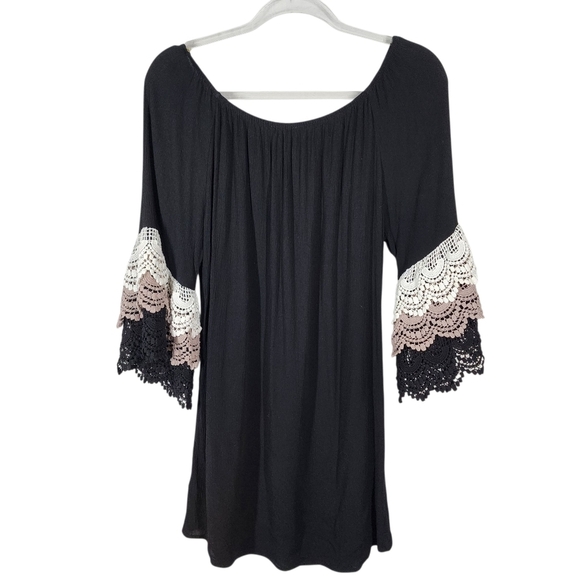 UMGEE BOHO CROCHET SLEEVES DRESS - Picture 5 of 10